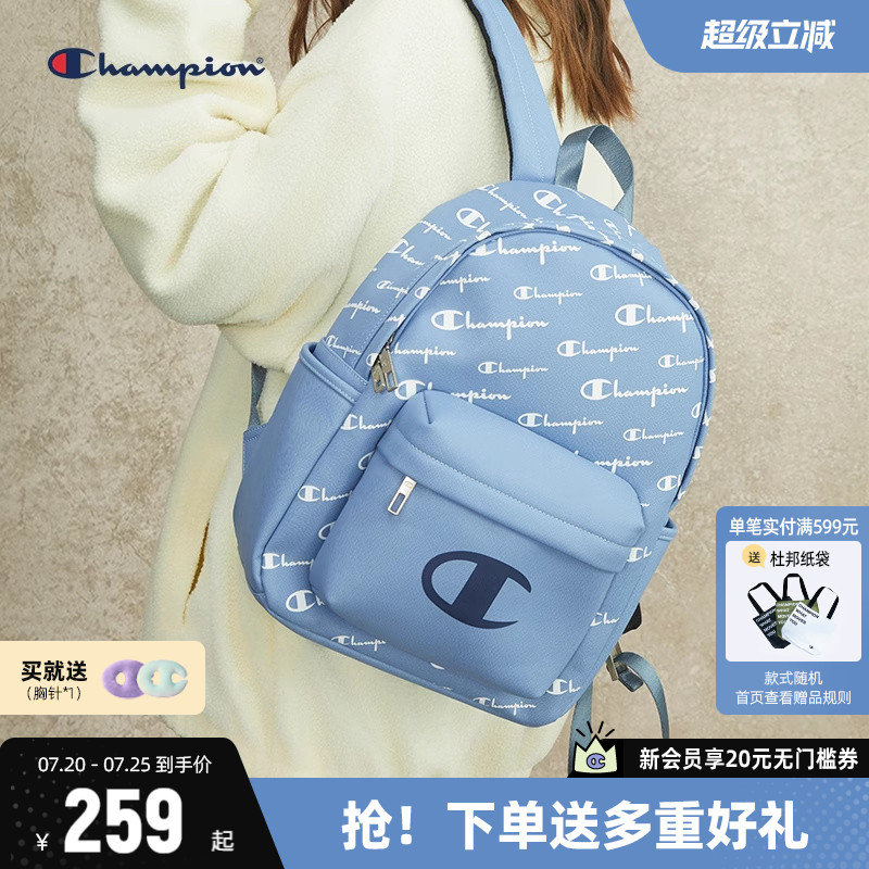 Champion冠军双肩包2026夏季新款休闲情侣经典女包男书包时尚背包