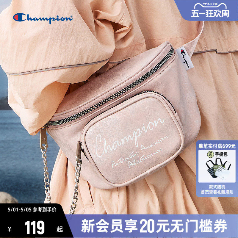 Champion冠军斜挎包女生通勤时尚帆布包胸包腰包单肩包男包包情侣
