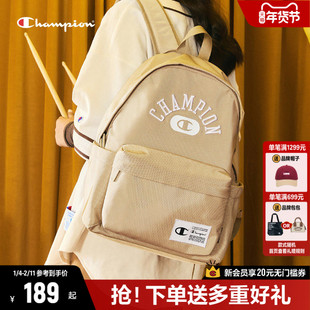 Champion冠军双肩包男女新款通勤包包大容量大学生女生背包书包