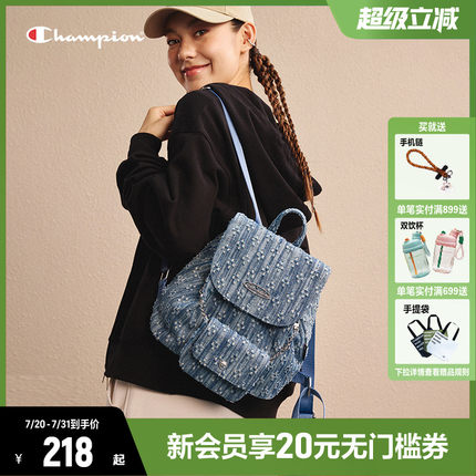 Champion双肩包女2025秋季新款书包休闲时尚大容量背包女