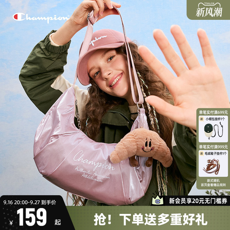 Champion冠军牛角斜挎包图片