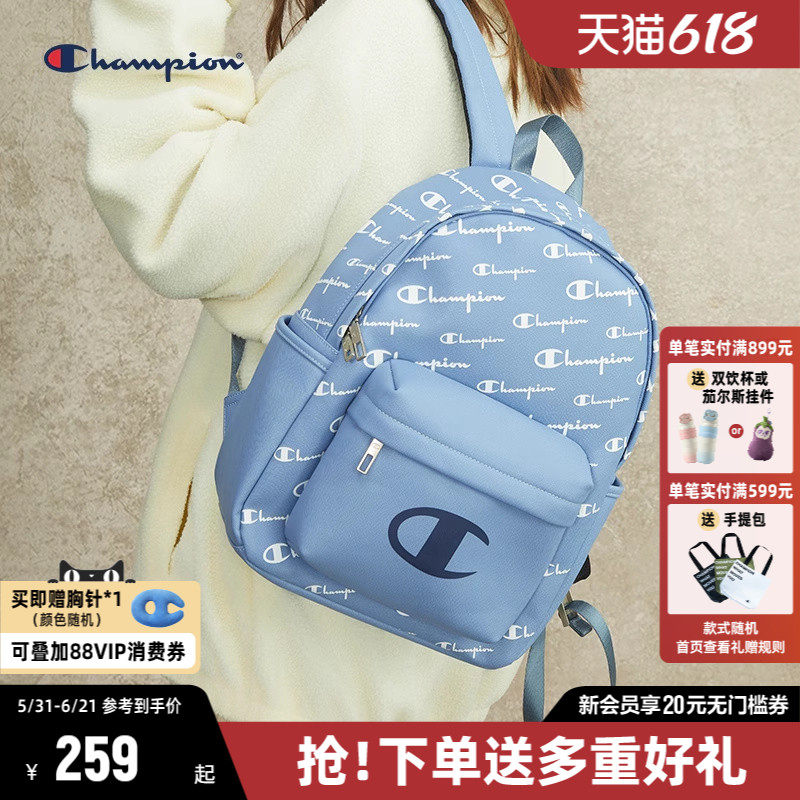Champion冠军双肩包2026夏季新款休闲情侣经典女包男书包时尚背包