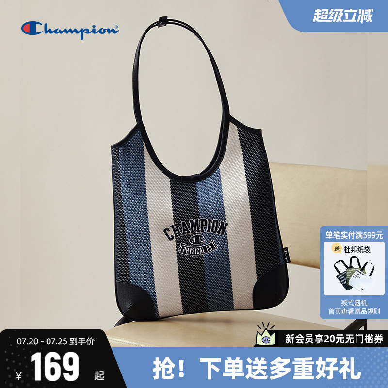 丁禹兮同款Champion冠军腋下包大容量包单肩包手提托特包女包