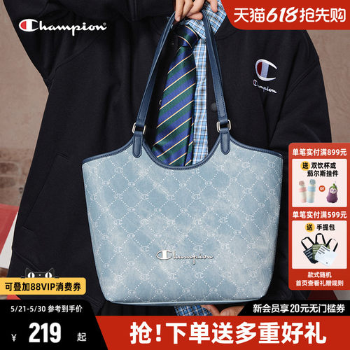 Champion冠军通勤女款单肩托特包