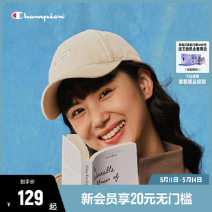 防晒帽子男 休闲棒球帽美式 新款 Champion冠军鸭舌帽女夏季