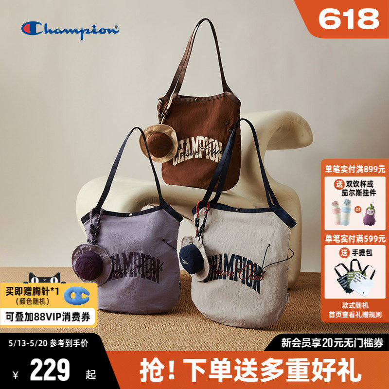 Champion冠军单肩包2026年夏季新款大容量通勤包包女托特包手提包