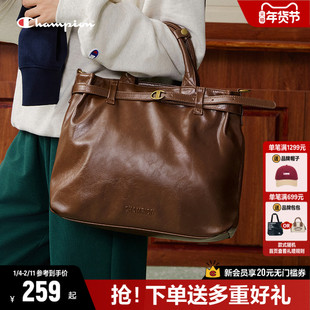Champion冠军手提包女26新款单肩包大容量斜挎包通勤电脑包公文包