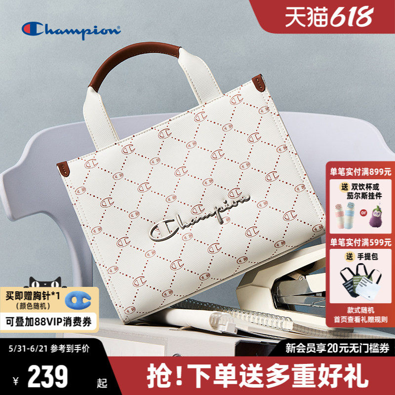 Champion冠军托特包包女2026新款时尚手提包小方托通勤斜挎单肩包