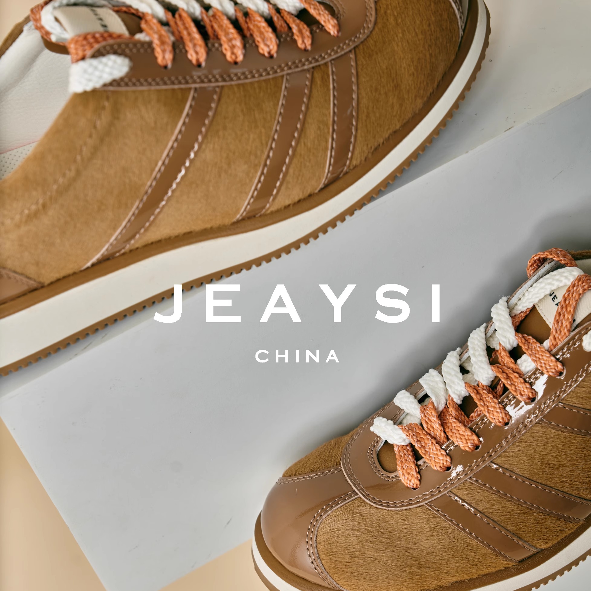 嘉也JEAYSI  2025新款时尚简约小众设计女士休闲鞋