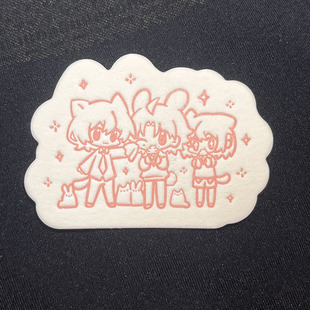 小绿和小蓝周边 一家三口纸徽章冰箱贴 绘/夏友 企/云间