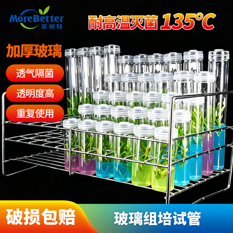 茉钡特组培试管耐高温高压透气图片