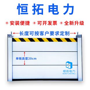 铝合金防洪防汛挡水板地下车库商场店铺配电室门挡板不锈钢挡鼠板