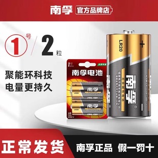 南孚1号电池大号D型一号碱性电池燃气灶手电筒煤气灶电池专用1.5V