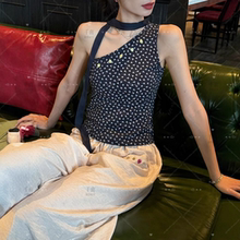 千喜法式性感绝美斜肩小吊带背心女外穿辣妹抹胸内搭打底短款上衣