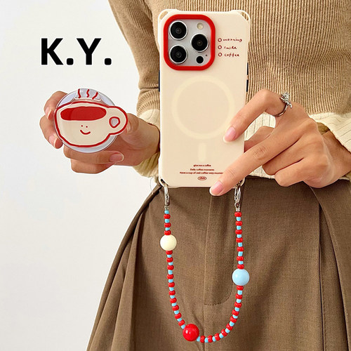 苹果手机壳带挂绳四角开孔防摔