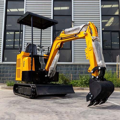 1.5吨农用果园挖坑挖沟履带挖机室内破碎钻孔家用迷你挖机