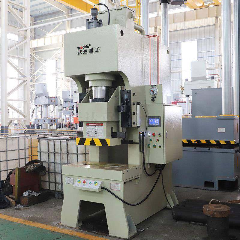 125吨农机刀片红冲液压机液压冲床125吨导轨式油压冲床单柱冲压机