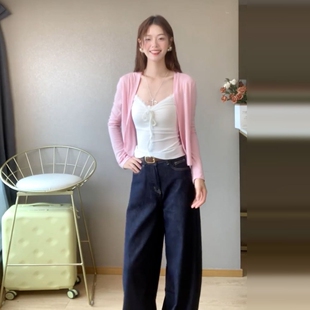 针织开衫 韩系氛围感早春穿搭长袖 外搭女 初春外套上衣套装 2025新款