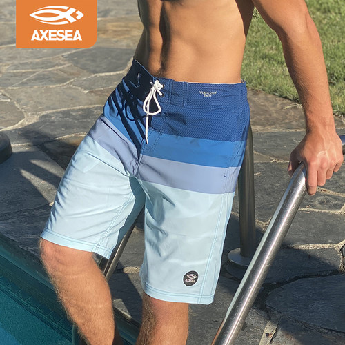 AXESEA沙滩裤男冲浪速干短裤