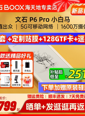 【支持国补 送大礼包】文石BOOX  P6Pro 小白马 电子书阅读器电纸书智能墨水屏口袋阅读小说