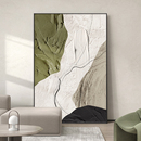 客厅沙发背景墙装 饰画玄关油画现代简约落地画墙画抽象高级感挂画