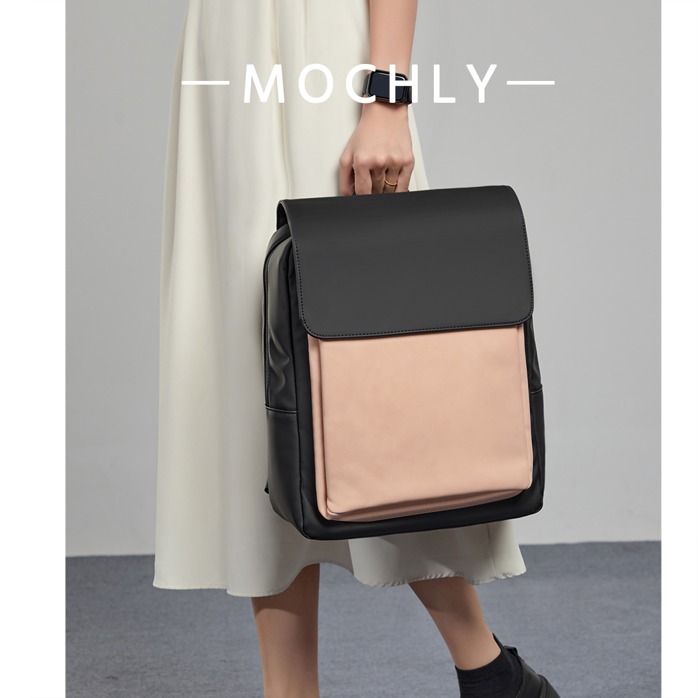 原创设计新款15寸电脑通勤女背包