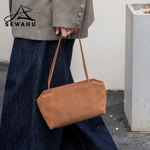 SEWAHU秋冬新款磨砂皮通勤手提包