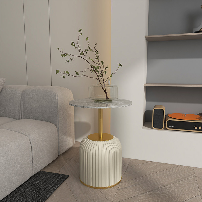 客厅沙发小边几轻奢现代简约岩板高级感极简茶几圆桌床头创意边桌,住宅家具,角几/边几,淘宝优惠券,粉丝福利购,淘宝优惠卷