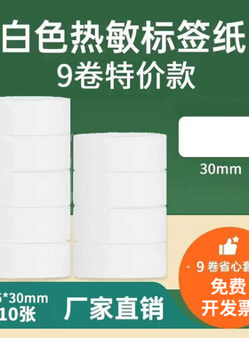 P11标签纸适用老款D11/L11/P12/P15/D30标签打印机热敏不干胶标签打印贴纸彩色姓名贴家用白色防水防油撕不烂
