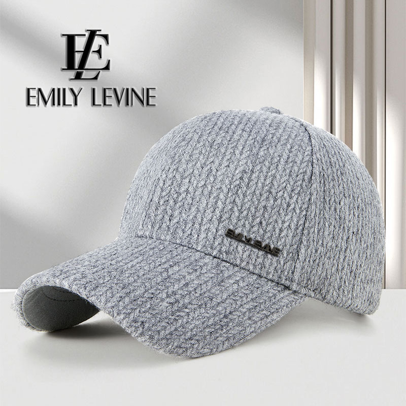 针织棒球帽街头时尚秋冬硬顶