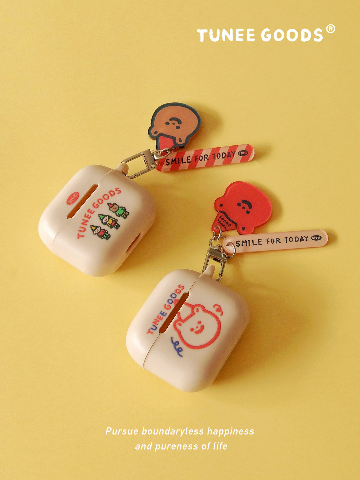 TUNEE GOODS原创Airpods耳机壳 可爱复古插画全包软壳保护套挂件,3C数码配件,耳机保护套,淘宝优惠券,粉丝福利购,淘宝优惠卷