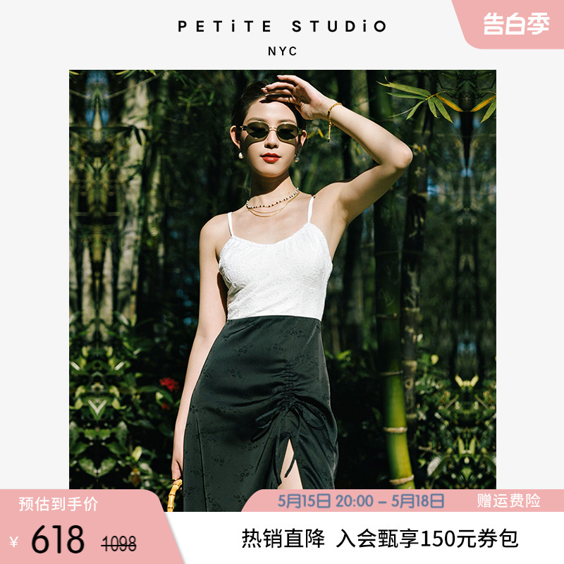 PetiteStudio法式吊带连衣裙