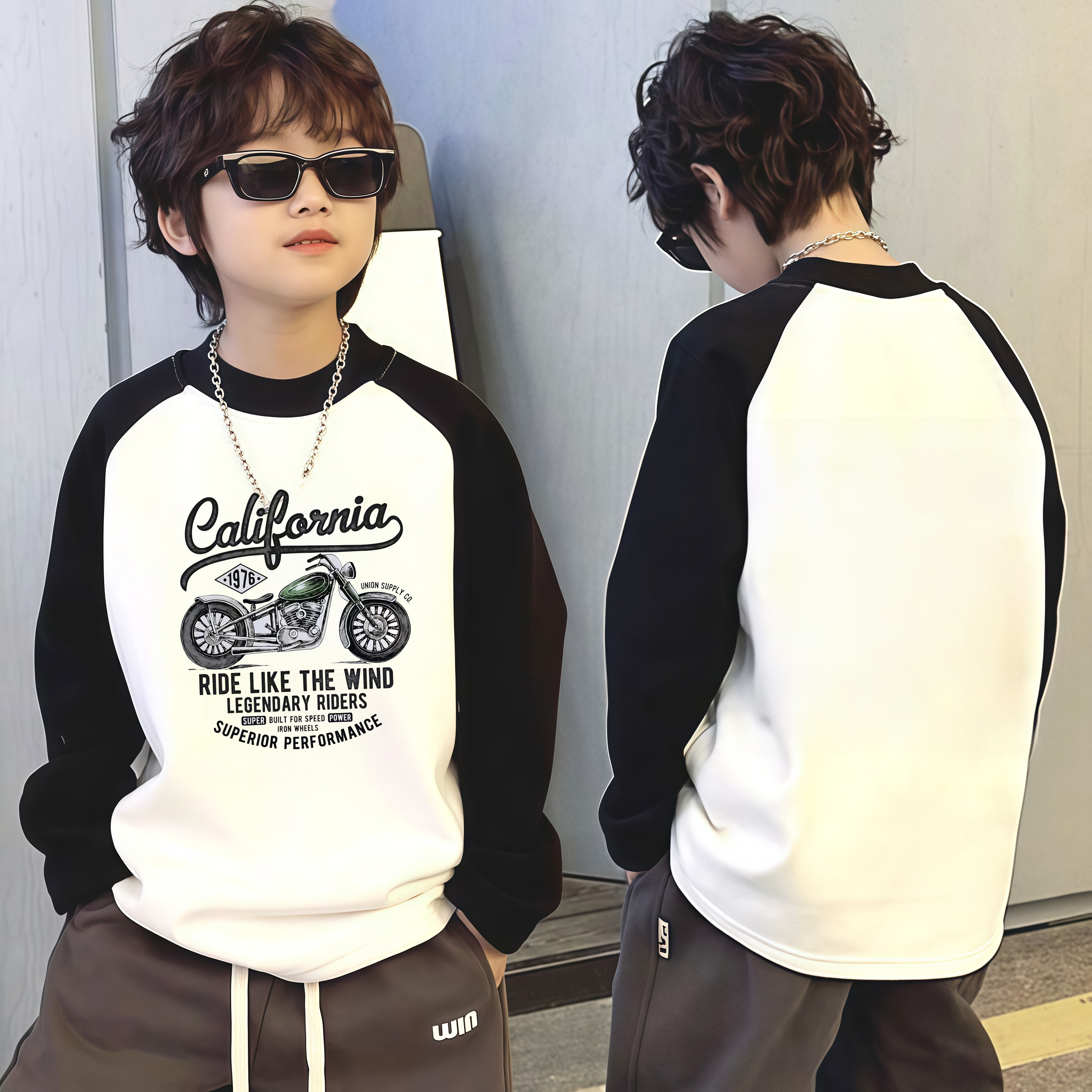 德绒春秋冬男童保暖T恤新款中大童儿童男宝宝打底衫内衣休闲上衣