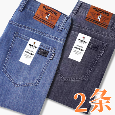 啄木鸟高端秋季新款牛仔裤男2025