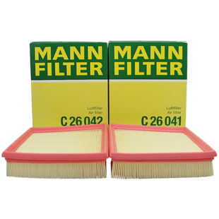 曼牌空气滤芯C26042/C26041适用捷豹XF XFL FPACE XE路虎揽胜星脉