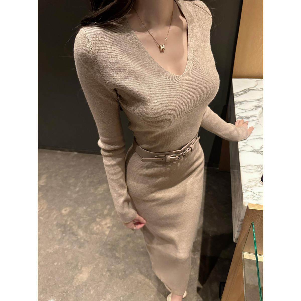 江浙沪名媛穿搭秋冬长袖针织包臀连衣裙子御姐留洋千金老钱风女装,女装/女士精品,连衣裙,淘宝优惠券,粉丝福利购,淘宝优惠卷