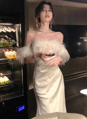 礼服裙高端轻奢小众女秋冬法式名媛生日party小礼裙高级感连衣裙