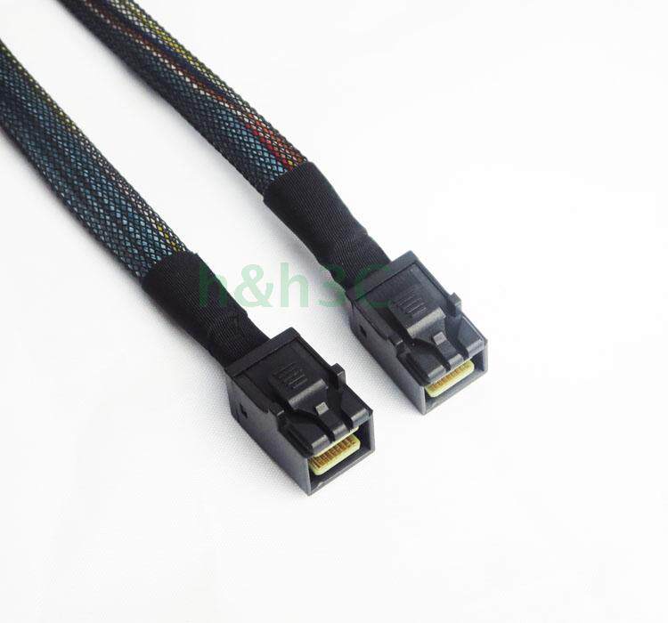 工厂直销HD Mini SAS线SFF8643转SFF 8643服务器内置SAS线1米50CM