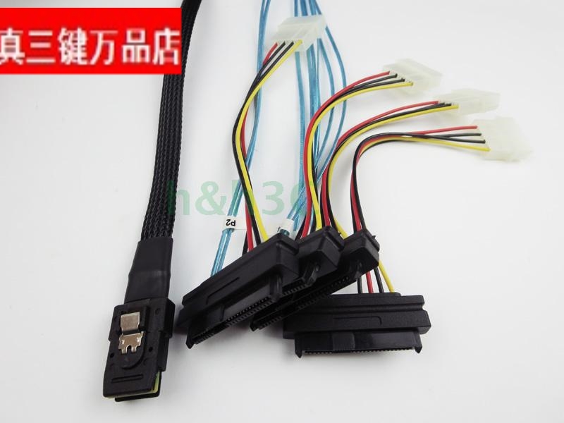 精品Mini SAS线SFF 8087转SAS 8482服务器1拖4 SAS硬盘数据线