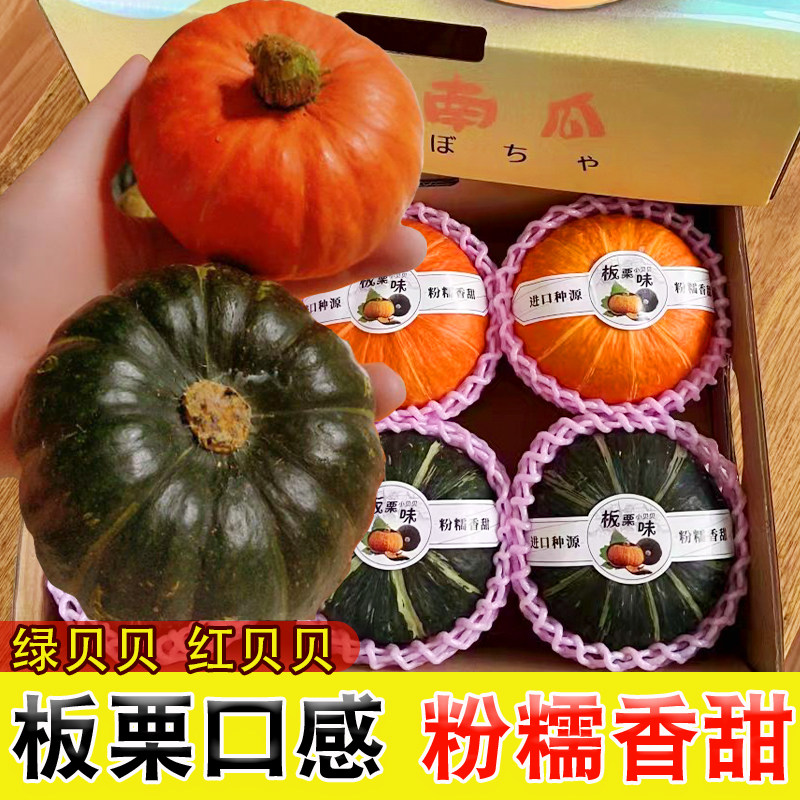 贝贝南瓜绿贝贝红贝贝双拼粉糯香甜金粉1号正宗板栗味惠和小贝辅