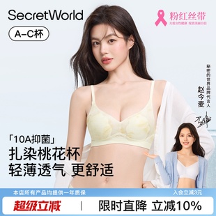 凉感美背文胸罩2025新款 Secret World内衣女小胸聚拢无钢圈夏薄款