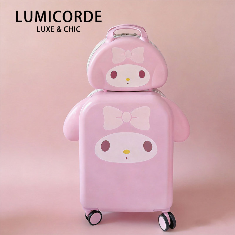 Lumicorde轻奢卡通行李箱女可爱万向轮密码锁旅行箱登机拉杆箱