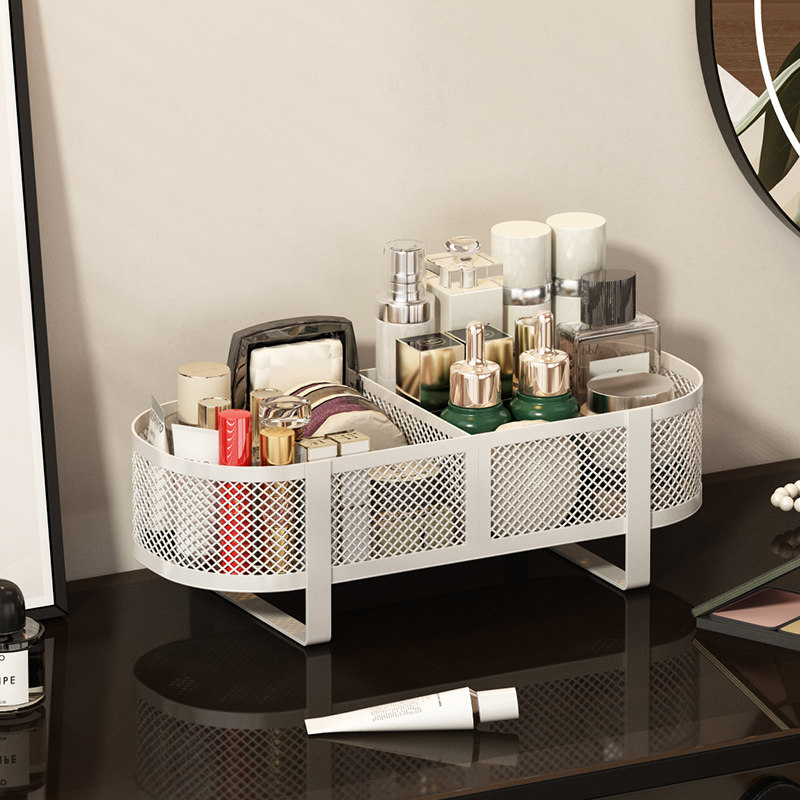 化妆品收纳架洗漱台桌面护肤品收纳盒卫生间置物架口红分格收纳架