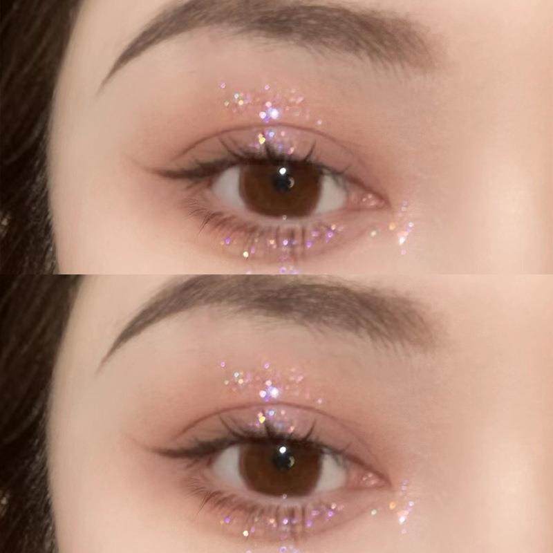 Merssitin变色龙亮晶晶液体眼影盘超闪细闪大亮片卧蚕提亮高光液