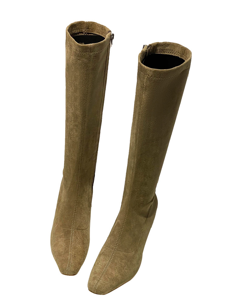 CLEARANCE SPECIAL TAIL BOOTS WOMENS ELASTIC SOCKS BOOTS HIGH HEELS VELVET NEW WINTER TEMPERAMENT STILETTO HEELS VERSATILE SKINNY BOOTS