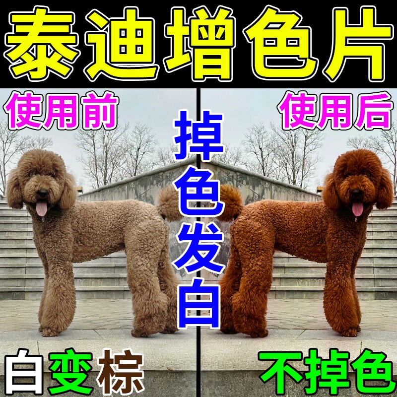 泰迪美毛增色专用钙片狗狗卵磷脂爆毛虾红素狗粮去泪痕护毛素鱼油