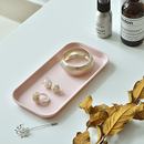 显初密胺茶盘家用客厅小托盘长方形盘子放茶杯钥匙网红收纳盘拖盘