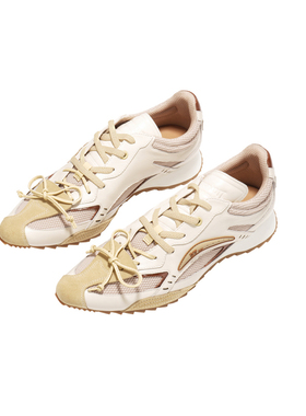 27QUAI GROSMOTT职场恶女蜜瓜黄低帮尖头蝴蝶结运动拳击鞋休闲鞋