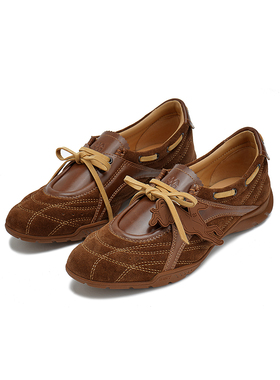 27QUAI GROSMOTT猎装系列-小猎犬帆船鞋可可棕休闲单鞋25春季新款