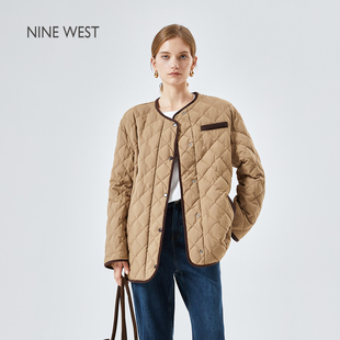 菱格鹅绒羽绒服女2025秋冬新款 玖熙商场同款 轻薄外套 West Nine